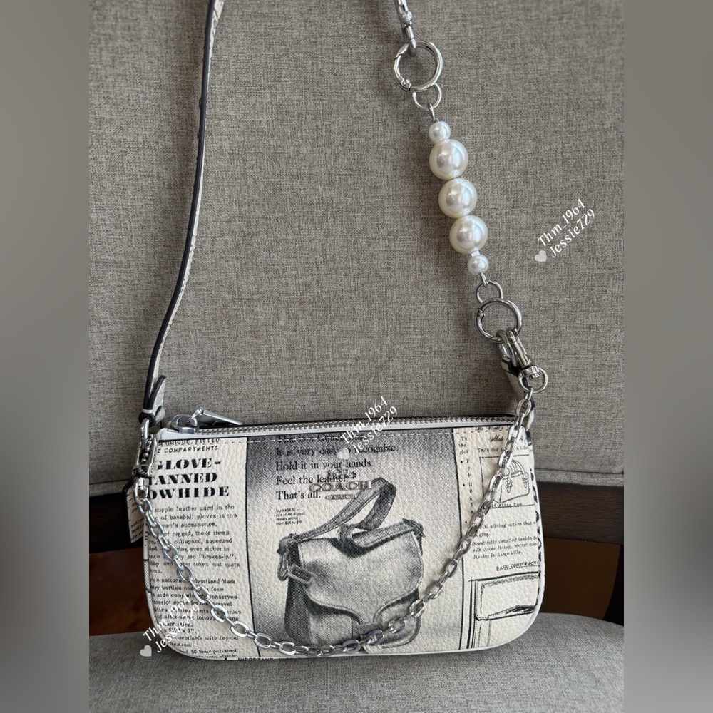 NWT！3PCS COACH Nolita 19 With Newspaper Print（COACH CDC27）fast shipping